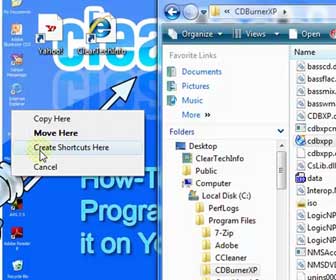 How To Place Links to your Favorite Websites and Programs on your Windows Desktop